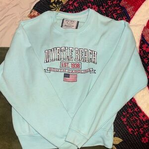 Pacific & Co. Myrtle Beach Light Blue Crewneck Sweater